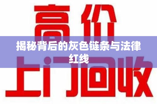济南揭秘背后的灰色链条与法律红线